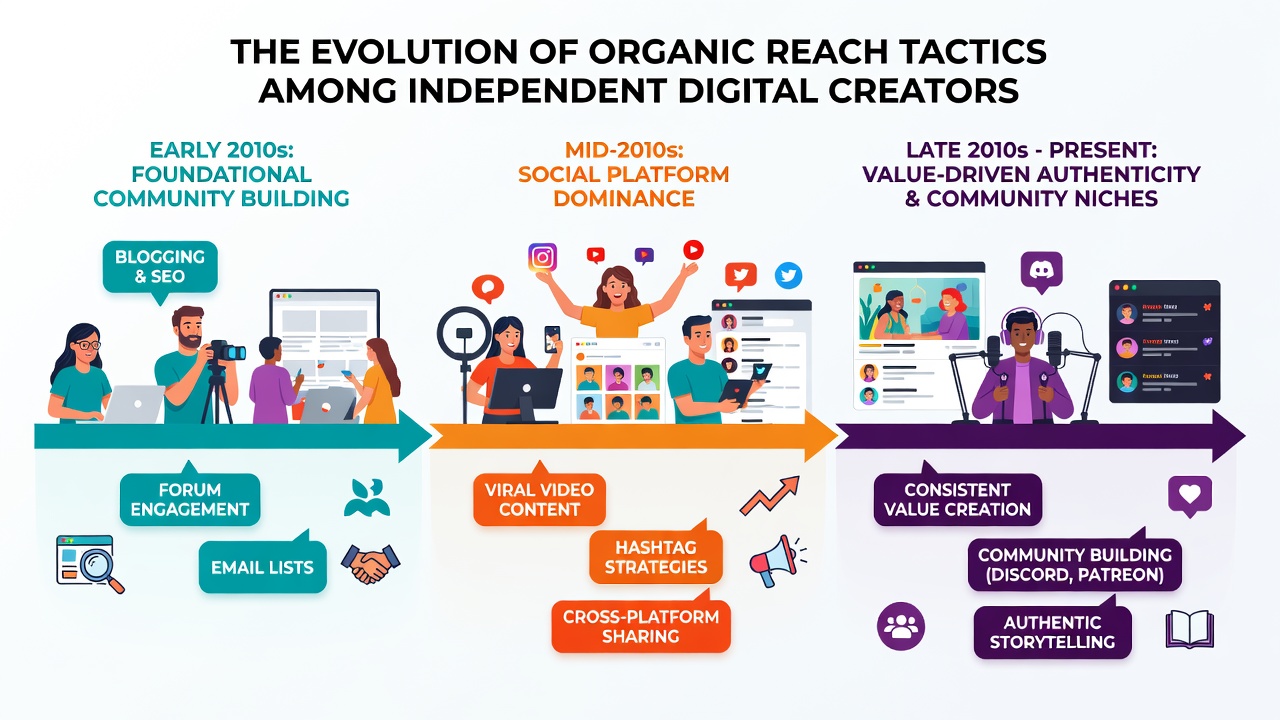 The Evolution of Organic Reach Tactics Among Independent Digital Creators